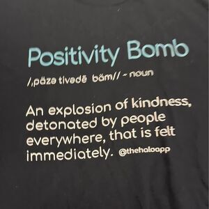 positivity bomb shirt size XL